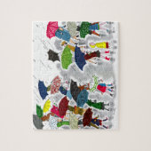 Regenschirme Puzzle (Vertikal)