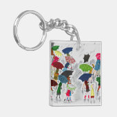 Regenschirme Schlüsselanhänger (Vorderseite links)