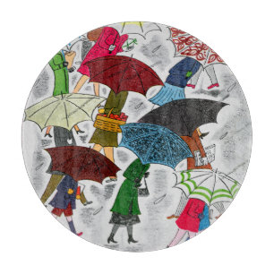 Regenschirme Schneidebrett