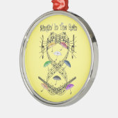 Regenschirme ~ Singin' im Regen ~ musikalische Silbernes Ornament (Links)