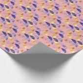 Regenschirme, Tropfen, buntes nahtloses Motiv. Geschenkpapier (Ecke)