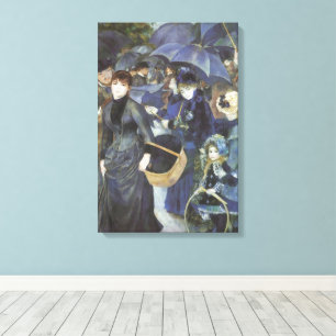 Regenschirme von Pierre Renoir, Vintage Impression Leinwanddruck