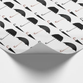 RegenschirmvektorSetentwurf Geschenkpapier (Ecke)