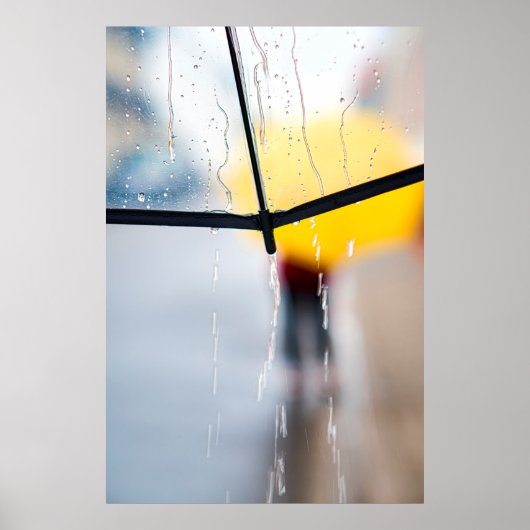 Regenschirmwanderung am Regentag Poster (Vorne)