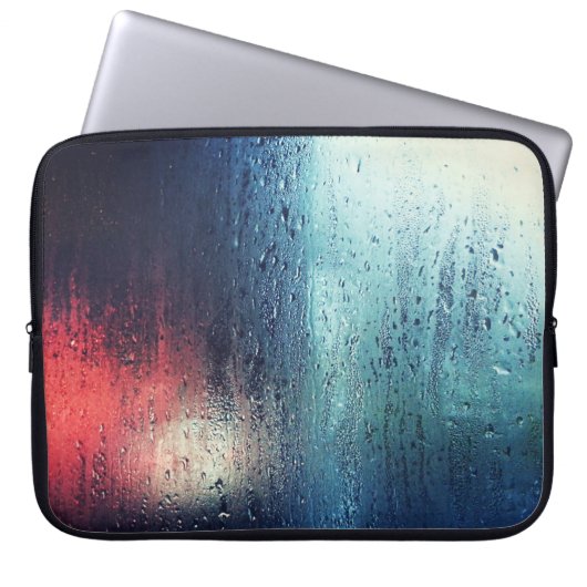 REGENSCHLAG AM FENSTER LAPTOPSCHUTZHÜLLE (Vorderseite)
