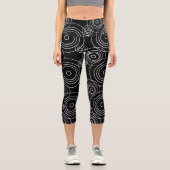 Regenschlupf in Weiß Capri Leggings (Vorderseite)