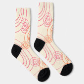 Regenschlupflöcher auf dem Wassermuster Socken (Rechts)