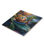 Regenschnecke auf Blatt Fliese (Seite)
