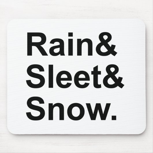 Regenschnee | Postwetterbedingungen Mousepad (Vorne)
