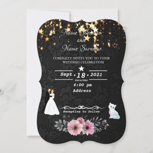 Regenstars Einladung (Vorderseite)