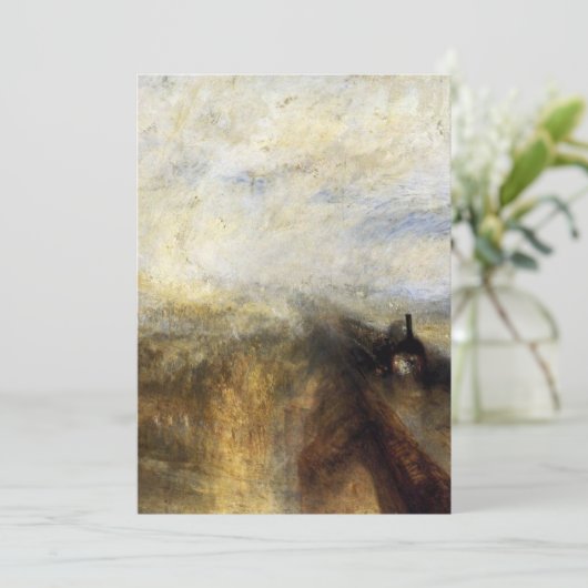 Regenstaub und Geschwindigkeit durch JMW Turner Einladung (Stehend Vorderseite)