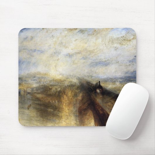 Regenstaub und Geschwindigkeit durch JMW Turner Mousepad (Mit Mouse)