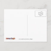 Regenstiefel farbenfroh postkarte (Rückseite)