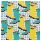 Regenstiefel farbenfroh stoff (Nahaufnahme)