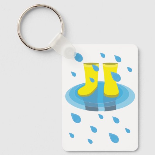 Regenstiefel Schlüsselanhänger (Vorderseite)