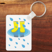 Regenstiefel Schlüsselanhänger (Rückseite)