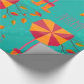 Regenstiefel und Herbstlaube Geschenkpapier