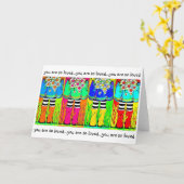 Regenstiefel und Molsien, Frühling, Puddles glückl Karte (Gelbe Blume)