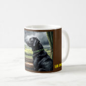 Regenstoppe spielen Labrador Kaffeetasse (VorderseiteRechts)