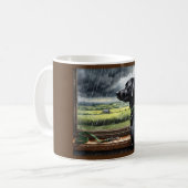 Regenstoppe spielen Labrador Kaffeetasse (Vorderseite Links)