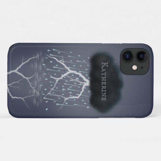 Regensturm in Surreal Traumwelt Personalisiert Case-Mate iPhone Hülle (Rückseite (Horizontal))