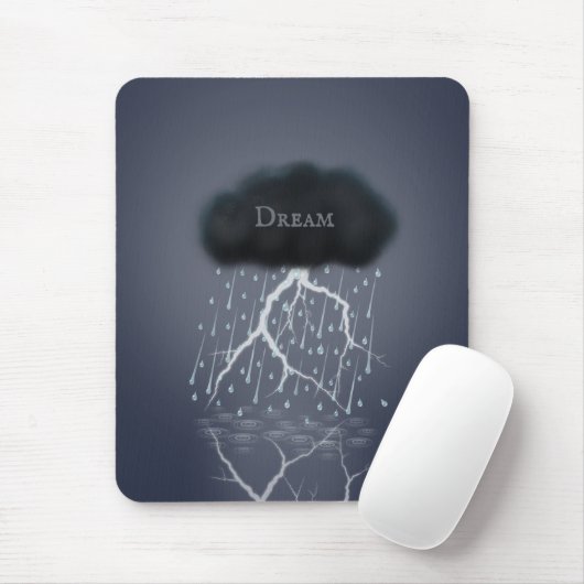 Regensturm in Surreal Traumwelt Personalisiert Mousepad (Mit Mouse)