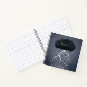 Regensturm in Surreal Traumwelt Personalisiert Notizblock (Innenseite)