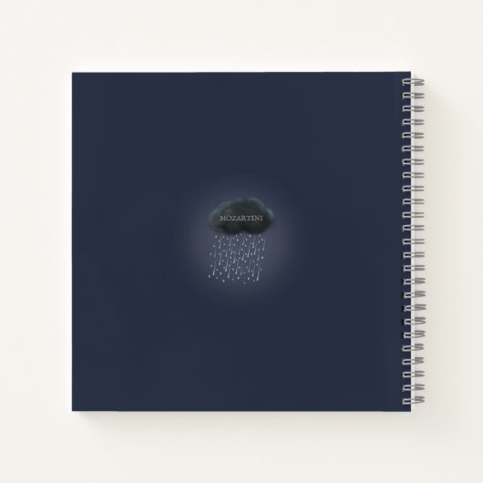 Regensturm in Surreal Traumwelt Personalisiert Notizblock (Rückseite)