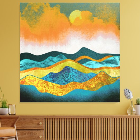 Regensturm Leinwanddruck (Insitu (Wohnzimmer))