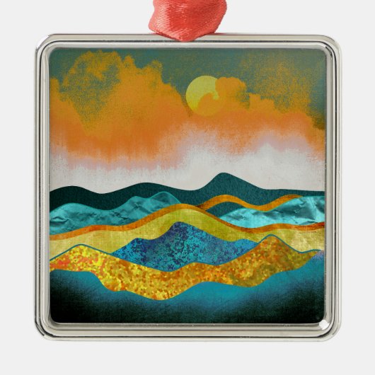 Regensturm Ornament Aus Metall (Vorne)