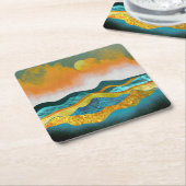 Regensturm Rechteckiger Pappuntersetzer (angewinkelt)