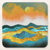 Regensturm Rechteckiger Pappuntersetzer (Vorderseite)