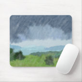 Regensturm über dem Land, Mousepad (Mit Mouse)