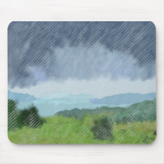 Regensturm über dem Land, Mousepad (Vorne)