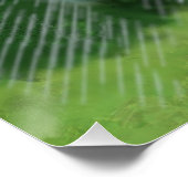 Regensturm über dem Land, Poster (Ecke)