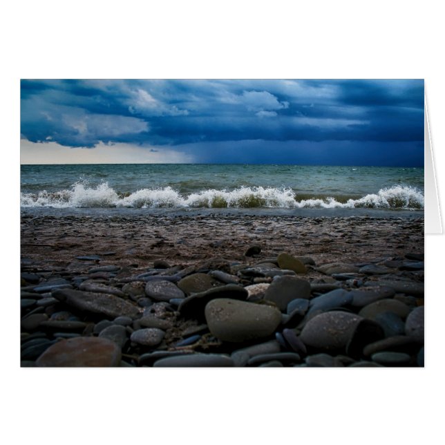 Regensturm über dem See (Vorderseite (Horizontal))