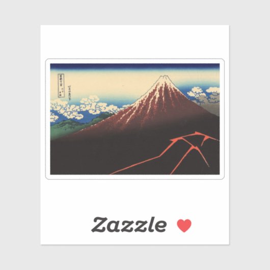 Regensturm unter dem Gipfel Aufkleber (Blatt)