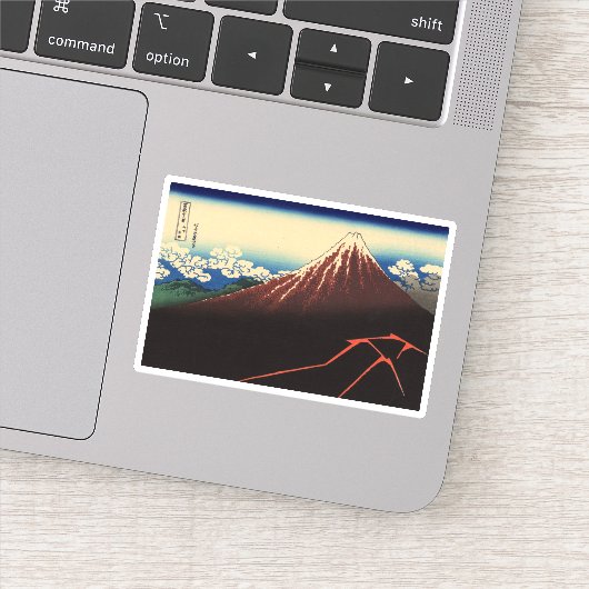 Regensturm unter dem Gipfel Aufkleber (Detail)