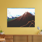 Regensturm unter dem Gipfel Leinwanddruck (Insitu (Wohnzimmer))