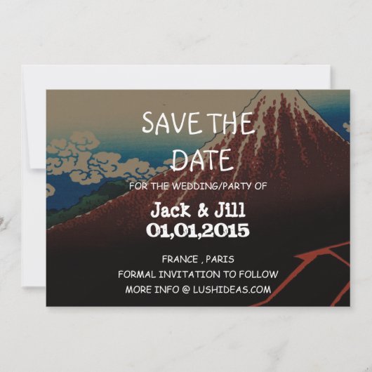 Regensturm unter dem Gipfel Save The Date (Vorderseite)
