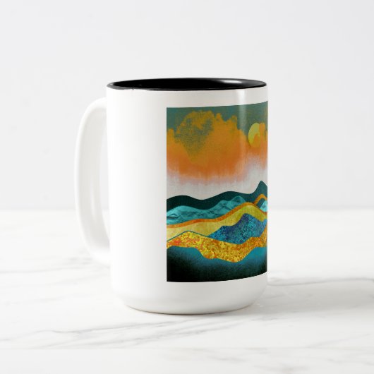 Regensturm Zweifarbige Tasse (Vorderseite Links)