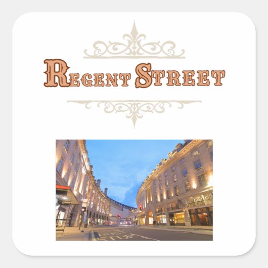 Regent Street Aufkleber (Vorderseite)