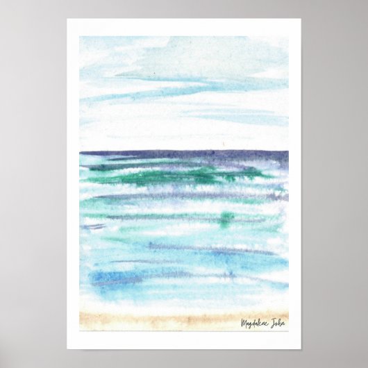 Regentag am Meer Poster (Vorne)