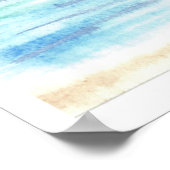 Regentag am Meer Poster (Ecke)