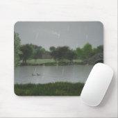 Regentag am Mousepad-See Mousepad (Mit Mouse)