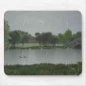 Regentag am Mousepad-See Mousepad (Vorne)