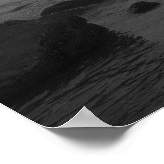 Regentag am Strand Poster (Ecke)