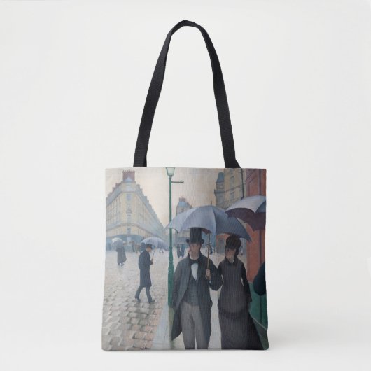 Regentag auf der Pariser Straße Tasche (Vorderseite)