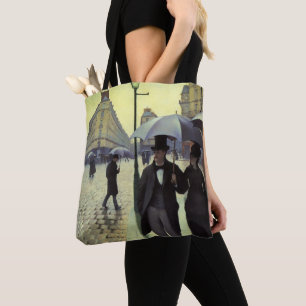Regentag auf der Straße von Paris von Gustave Cail Tasche