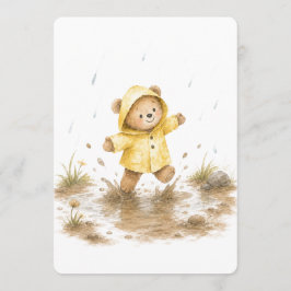 Regentag-Bär-Baby-Shower-Einladung Einladung